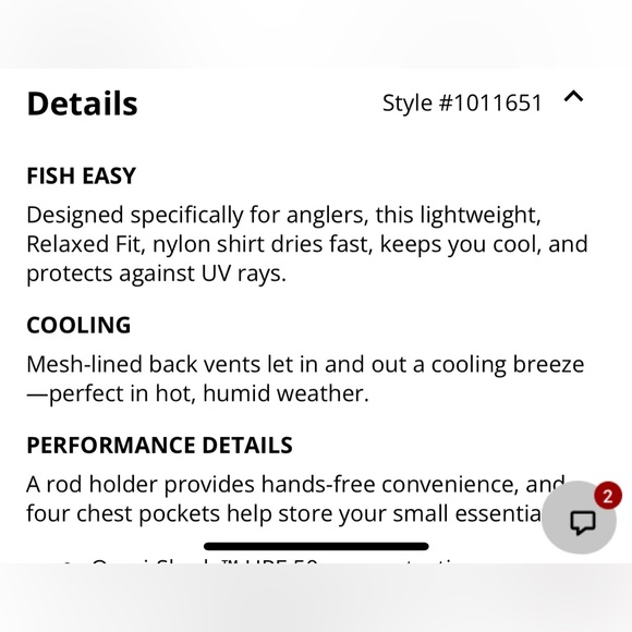 lightweight Columbia PFG, black fishing shirt in two XL - Picture 4 of 6